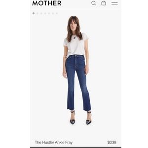 MOTHER denim The Hustler Ankle Fray Size 26